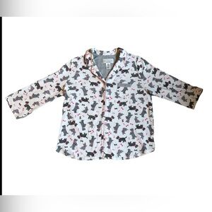 Scottie dog pajama top medium Karen Neuburger